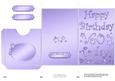 60th Birthday Metallic Age Lottery or Gift Token Wallet Card