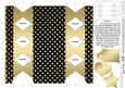 Gold Polka Dots Cracker Shaped Treat or Favour Box
