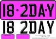 Large Dl 18th Birthday Novelty Number Plate and 3D Decoupage