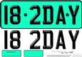 Large Dl 18th Birthday Novelty Number Plate and 3D Decoupage