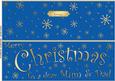 Large Dl Merry Christmas Mum and Dad Quick Cut and Fold Card