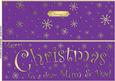Large Dl Merry Christmas Mum and Dad Quick Cut and Fold Card