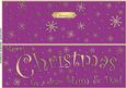 Large Dl Merry Christmas Mum and Dad Quick Cut and Fold Card