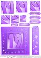 19th Bright Metallic Age Quick Card with Twisted Pyramage