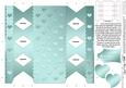 Metallic Hearts Cracker Shaped Treat or Favour Box