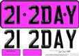 Large Dl 21st Birthday Novelty Number Plate and 3D Decoupage