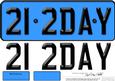 Large Dl 21st Birthday Novelty Number Plate and 3D Decoupage