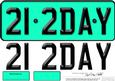 Large Dl 21st Birthday Novelty Number Plate and 3D Decoupage
