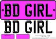 Large Dl Birthday Girl Novelty Number Plate N 3D Decoupage