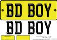 Large Dl Birthday Boy Novelty Number Plate N 3D Decoupage