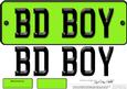 Large Dl Birthday Boy Novelty Number Plate N 3D Decoupage