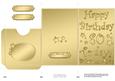 80th Birthday Metallic Age Lottery or Gift Token Wallet Card
