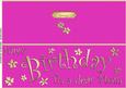 Large Dl Birthday Mom Quick Cut and Fold Card