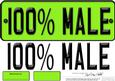 Large Dl 100% Male Novelty Number Plate N 3D Decoupage