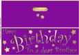 Large Dl Birthday Brother Quick Cut and Fold Card