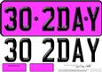 Large Dl 30th Birthday Novelty Number Plate and 3D Decoupage