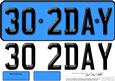 Large Dl 30th Birthday Novelty Number Plate and 3D Decoupage
