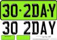 Large Dl 30th Birthday Novelty Number Plate and 3D Decoupage