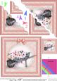 Flower Filled Wheelbarrow Scallop Corner Side Stacker