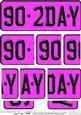 90th Birthday Fun Novelty Number Plate with Side Stacker Top