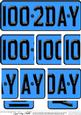 100th Birthday Fun Novelty Number Plate with Side Stacker