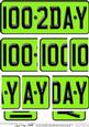 100th Birthday Fun Novelty Number Plate with Side Stacker