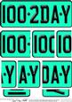 100th Birthday Fun Novelty Number Plate with Side Stacker