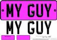 Large Dl My Guy Novelty Number Plate N 3D Decoupage