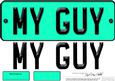 Large Dl My Guy Novelty Number Plate N 3D Decoupage