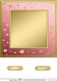 8 x 8 Metallic Romantic Hearts Plain Card Base