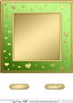 8 x 8 Metallic Romantic Hearts Plain Card Base
