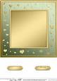 8 x 8 Metallic Romantic Hearts Plain Card Base
