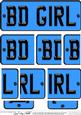 Birthday Girl Novelty Number Plate with Side Stacker