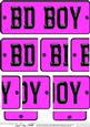 Birthday Boy Novelty Number Plate with Side Stacker