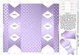 Metallic Polka Dots Cracker Shaped Treat or Favour Box