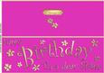 Large Dl Birthday Daughter Quick Cut and Fold Card