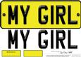 Large Dl My Girl Novelty Number Plate N 3D Decoupage