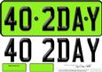 Large Dl 40th Birthday Novelty Number Plate and 3D Decoupage