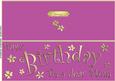 Large Dl Birthday Mum Quick Cut and Fold Card