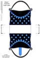 Polka Dots Handbag Shaped Treat or Favour Box Sheet 1