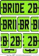 Bride to Be Novelty Number Plate with Side Stacker