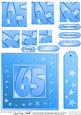 65th Bright Metallic Age Quick Card with Twisted Pyramage