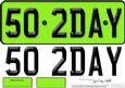 Large Dl 50th Birthday Novelty Number Plate and 3D Decoupage