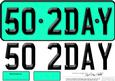 Large Dl 50th Birthday Novelty Number Plate and 3D Decoupage