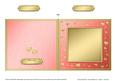 Square Metallic Romantic Hearts Plain Card Base Portrait