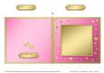 Square Metallic Romantic Hearts Plain Card Base Portrait