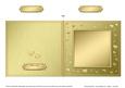 Square Metallic Romantic Hearts Plain Card Base Portrait