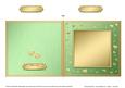 Square Metallic Romantic Hearts Plain Card Base Portrait