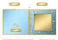 Square Metallic Romantic Hearts Plain Card Base Portrait