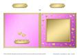 Square Metallic Romantic Hearts Plain Card Base Portrait